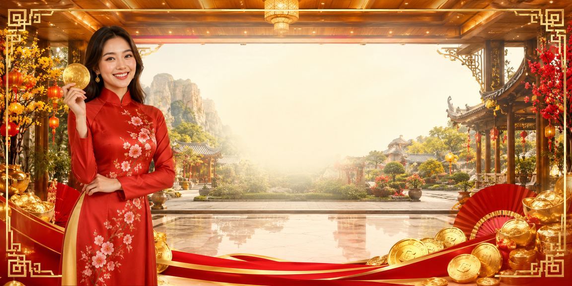 Cảnh lễ hội Ninh Bình với bảng hiệu cashback và bonus casino trực tuyến rực rỡ về đêm